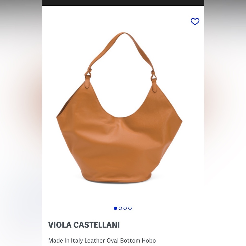 Victor Castellani  Leather Hobo Bag-NWOT
